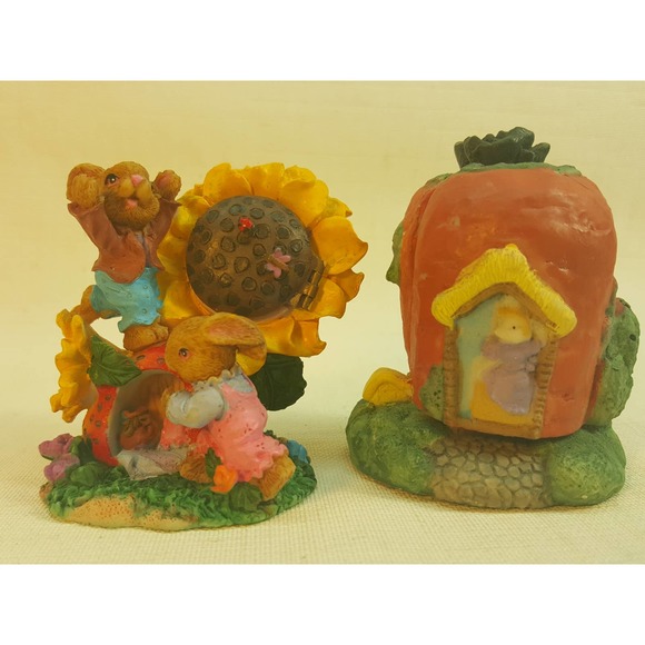 Flower & Apple Easter figures hidden homes KE270 - Picture 10 of 10